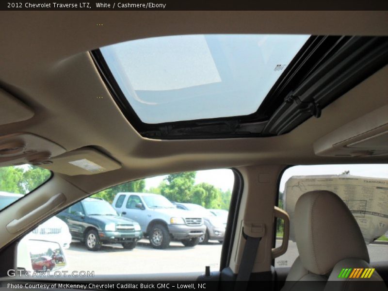 White / Cashmere/Ebony 2012 Chevrolet Traverse LTZ
