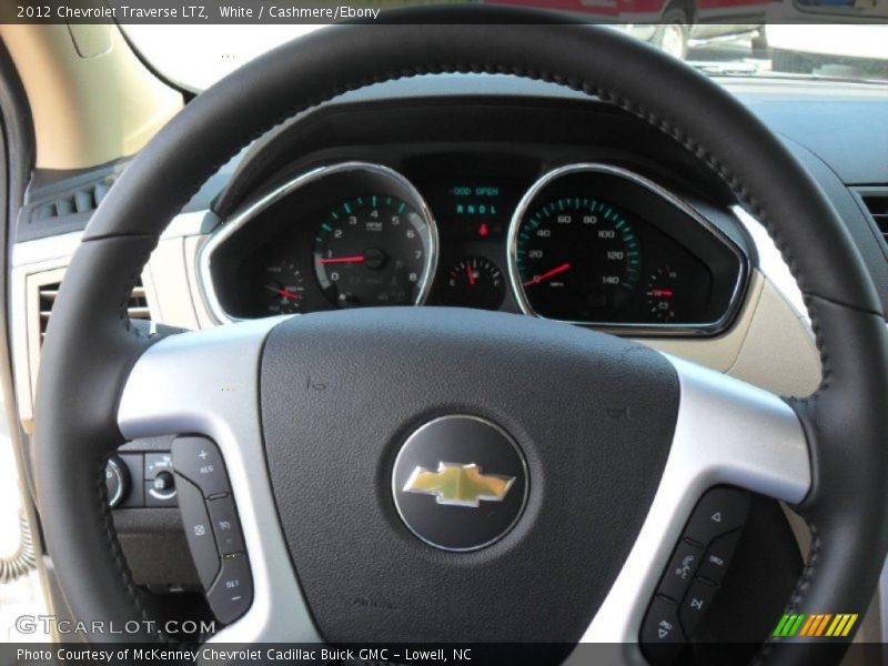 White / Cashmere/Ebony 2012 Chevrolet Traverse LTZ