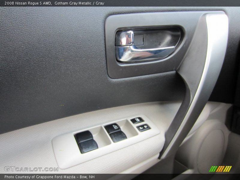 Gotham Gray Metallic / Gray 2008 Nissan Rogue S AWD
