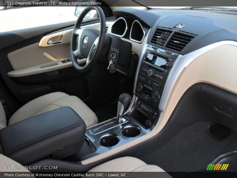 White / Cashmere/Ebony 2012 Chevrolet Traverse LTZ