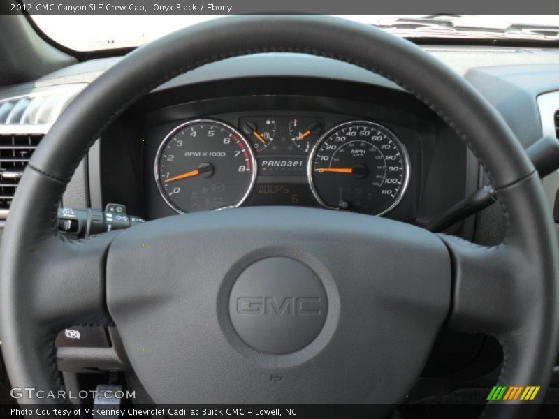Onyx Black / Ebony 2012 GMC Canyon SLE Crew Cab