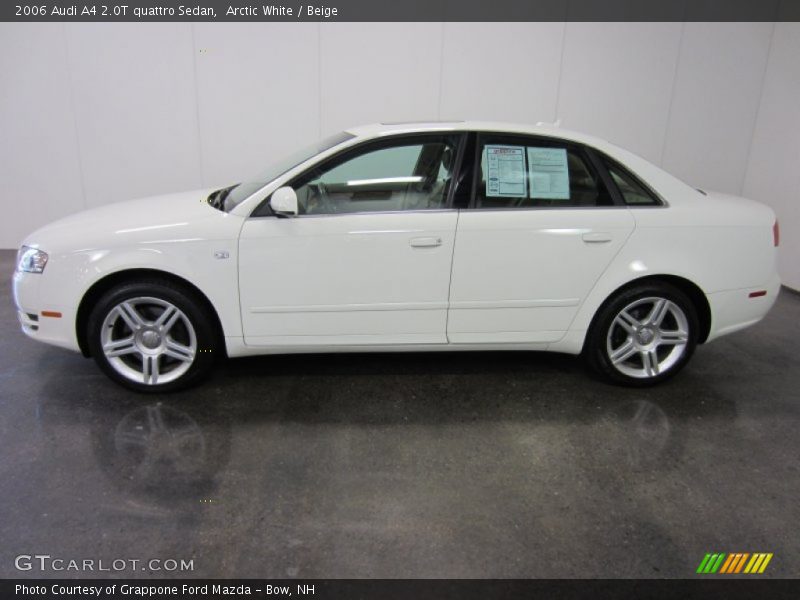 Arctic White / Beige 2006 Audi A4 2.0T quattro Sedan