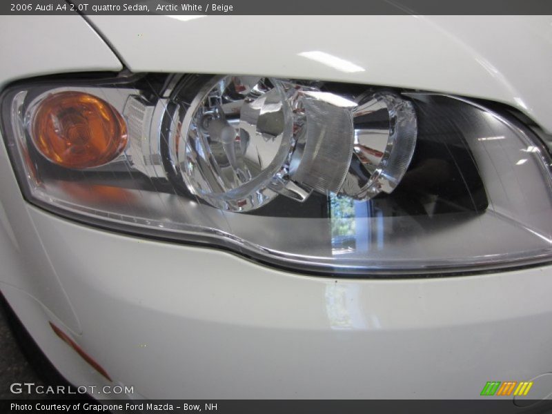 Arctic White / Beige 2006 Audi A4 2.0T quattro Sedan