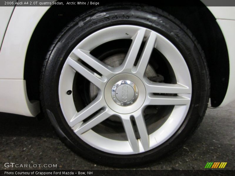Arctic White / Beige 2006 Audi A4 2.0T quattro Sedan