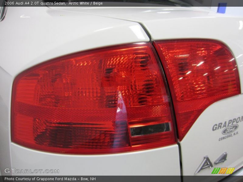 Arctic White / Beige 2006 Audi A4 2.0T quattro Sedan