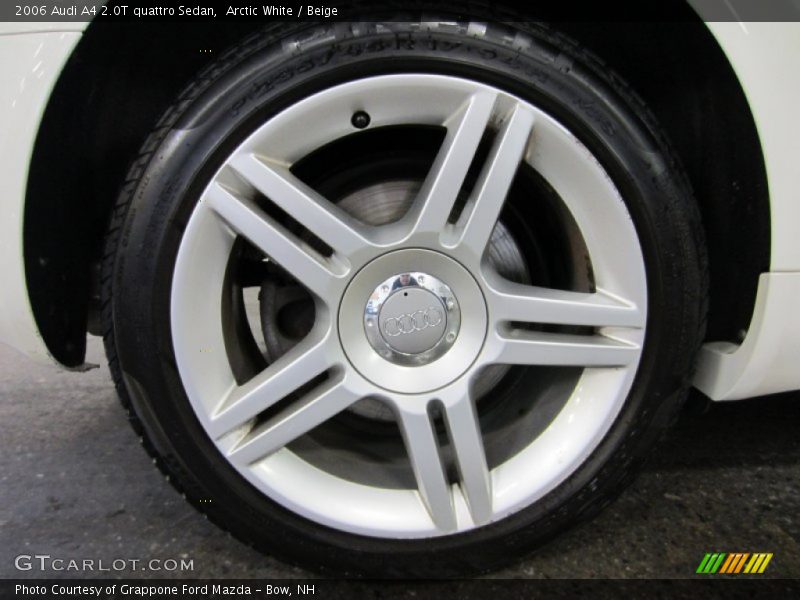 Arctic White / Beige 2006 Audi A4 2.0T quattro Sedan