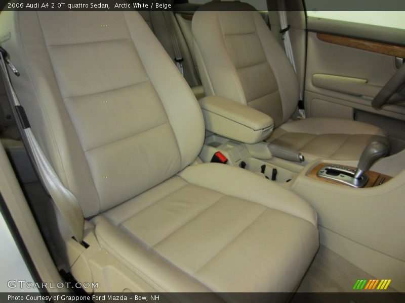 Arctic White / Beige 2006 Audi A4 2.0T quattro Sedan