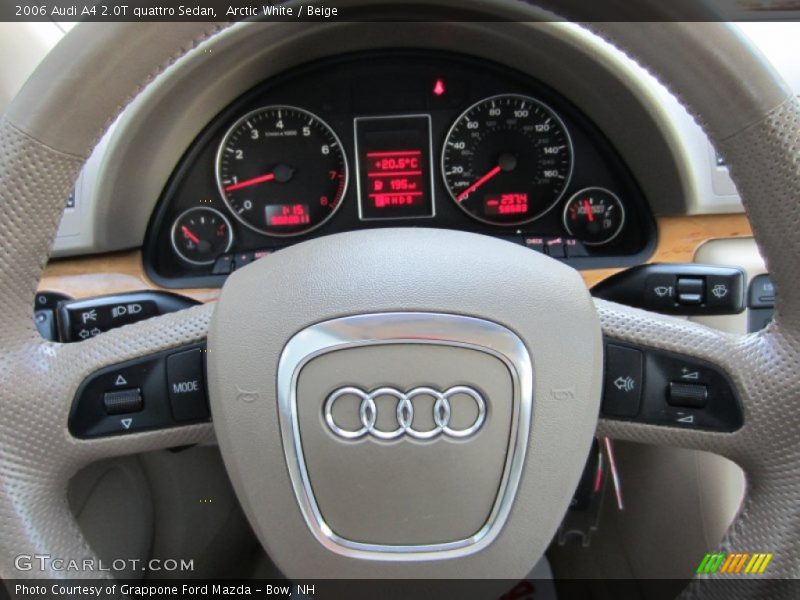 Arctic White / Beige 2006 Audi A4 2.0T quattro Sedan