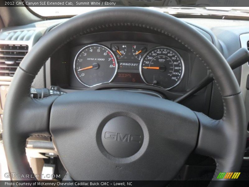 Summit White / Ebony 2012 GMC Canyon SLE Extended Cab