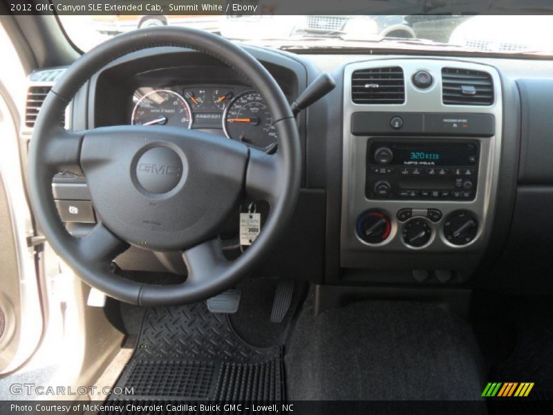 Summit White / Ebony 2012 GMC Canyon SLE Extended Cab
