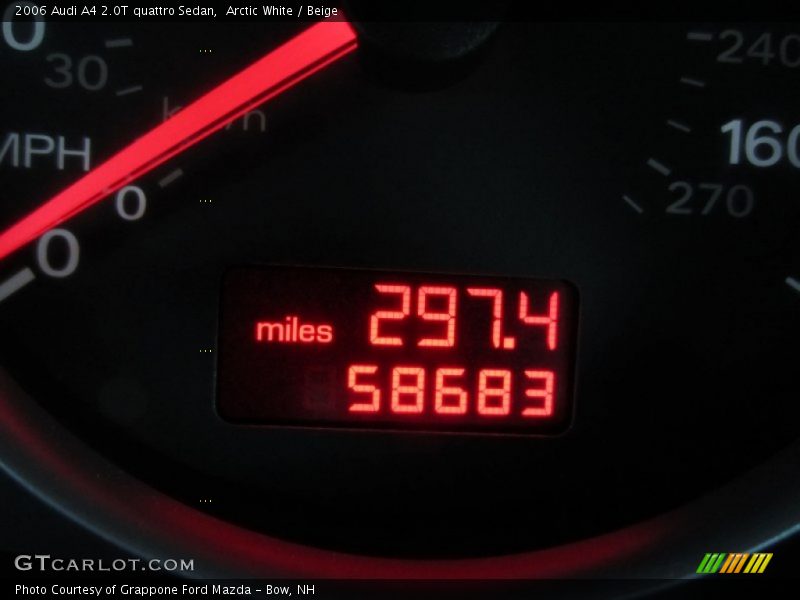 Arctic White / Beige 2006 Audi A4 2.0T quattro Sedan