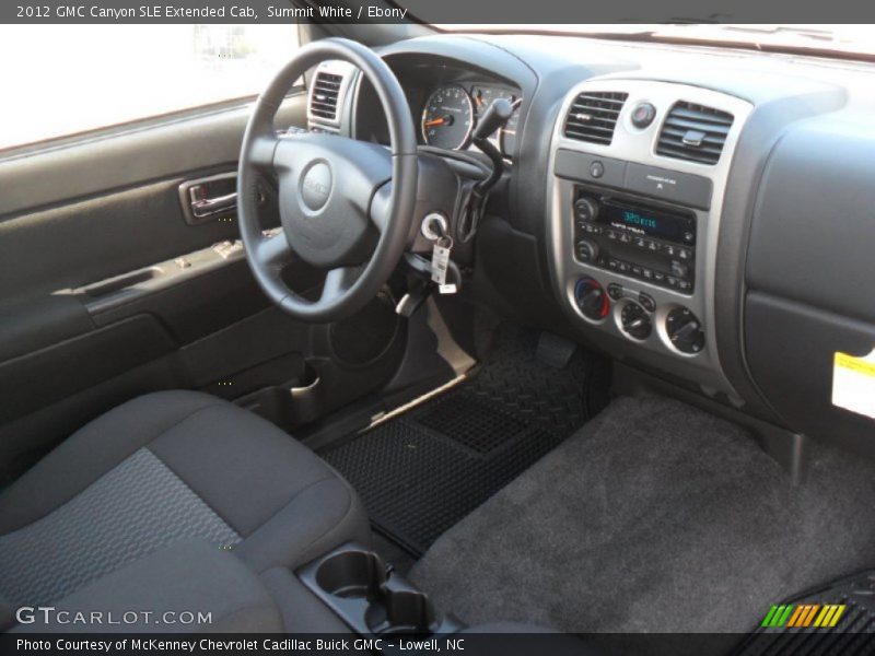 Summit White / Ebony 2012 GMC Canyon SLE Extended Cab