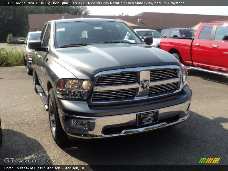 Mineral Gray Metallic / Dark Slate Gray/Medium Graystone 2012 Dodge Ram 1500 Big Horn Quad Cab 4x4