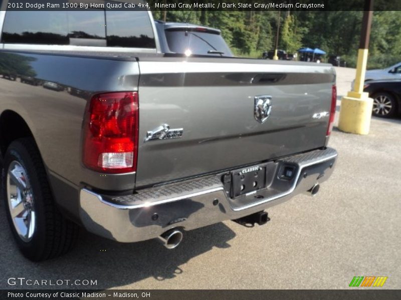 Mineral Gray Metallic / Dark Slate Gray/Medium Graystone 2012 Dodge Ram 1500 Big Horn Quad Cab 4x4