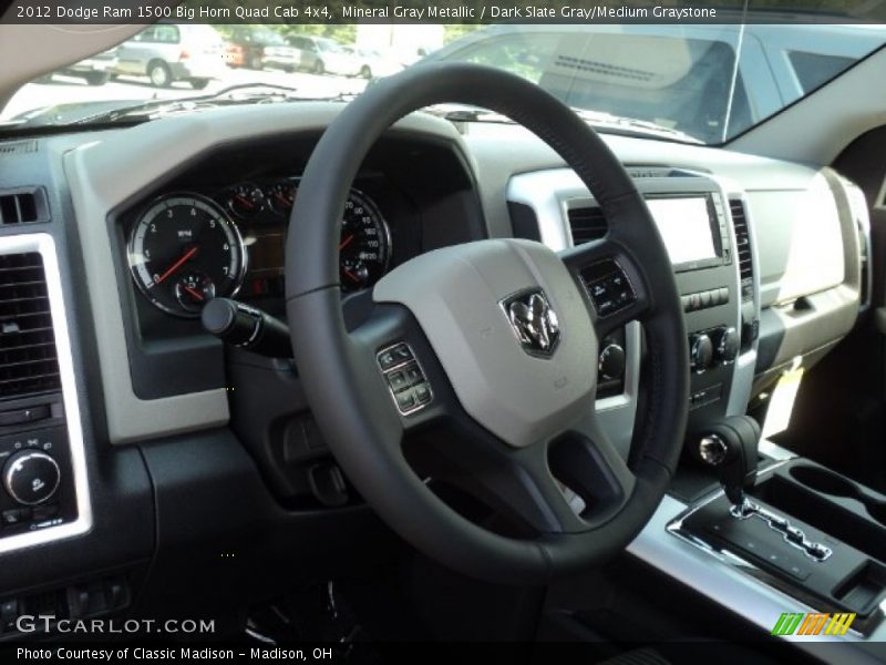  2012 Ram 1500 Big Horn Quad Cab 4x4 Steering Wheel
