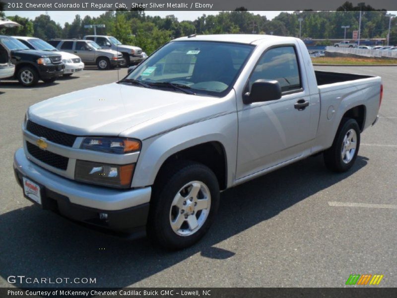 Sheer Silver Metallic / Ebony 2012 Chevrolet Colorado LT Regular Cab