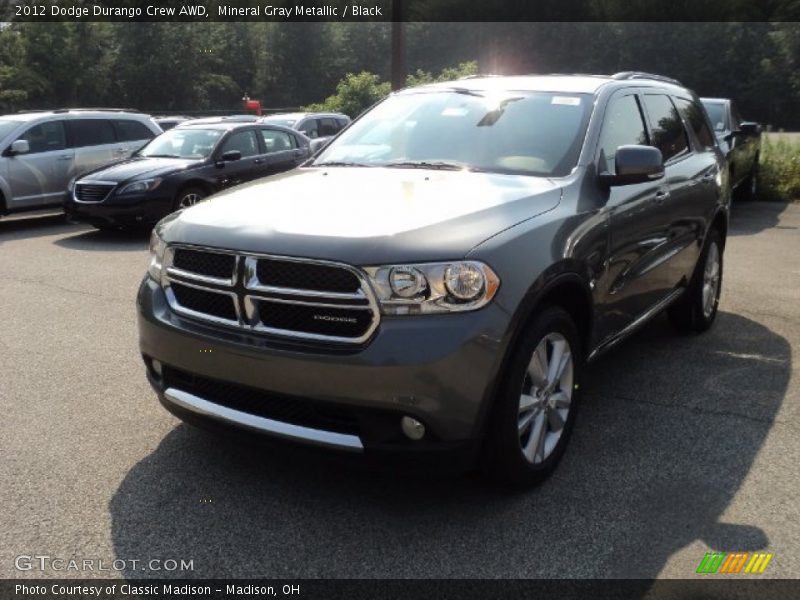 Mineral Gray Metallic / Black 2012 Dodge Durango Crew AWD