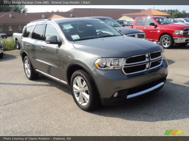 Mineral Gray Metallic / Black 2012 Dodge Durango Crew AWD