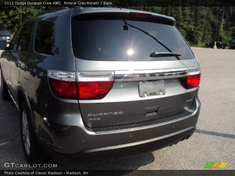 Mineral Gray Metallic / Black 2012 Dodge Durango Crew AWD