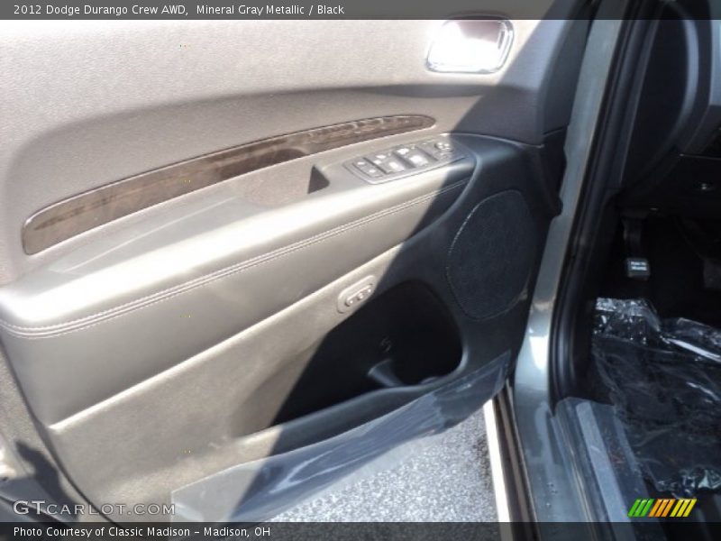 Mineral Gray Metallic / Black 2012 Dodge Durango Crew AWD