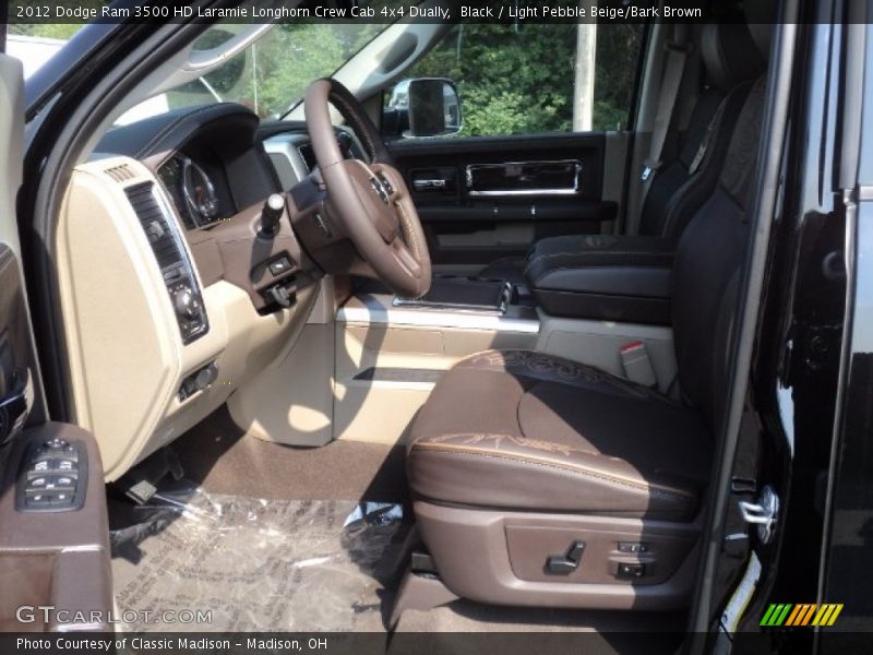  2012 Ram 3500 HD Laramie Longhorn Crew Cab 4x4 Dually Light Pebble Beige/Bark Brown Interior