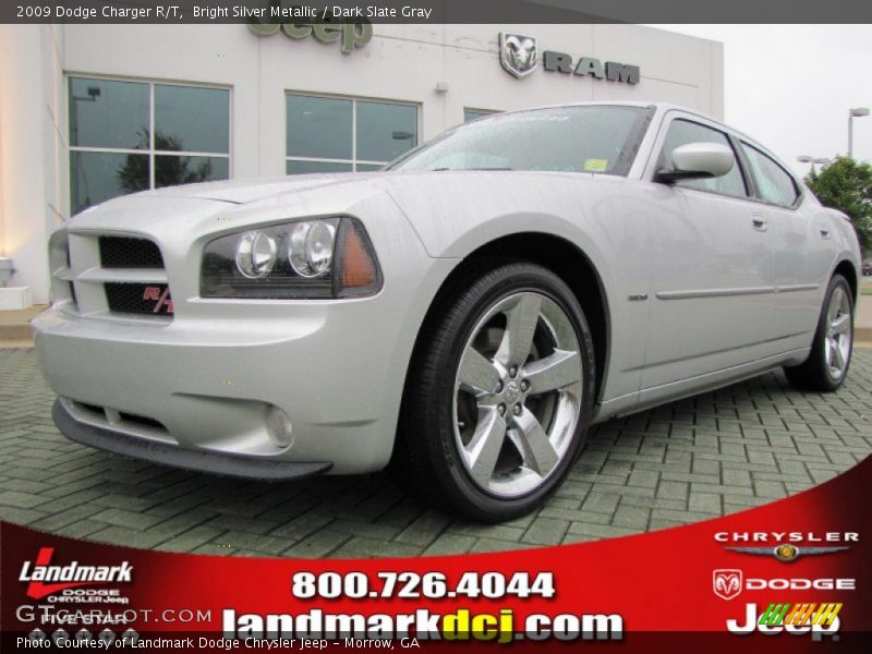 Bright Silver Metallic / Dark Slate Gray 2009 Dodge Charger R/T