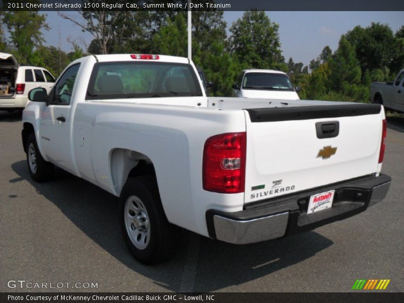 Summit White / Dark Titanium 2011 Chevrolet Silverado 1500 Regular Cab