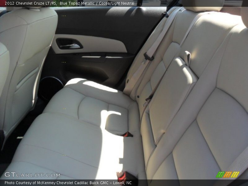 Blue Topaz Metallic / Cocoa/Light Neutral 2012 Chevrolet Cruze LT/RS