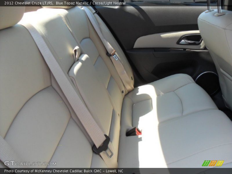 Blue Topaz Metallic / Cocoa/Light Neutral 2012 Chevrolet Cruze LT/RS