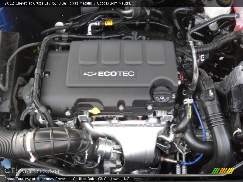  2012 Cruze LT/RS Engine - 1.4 Liter DI Turbocharged DOHC 16-Valve VVT 4 Cylinder
