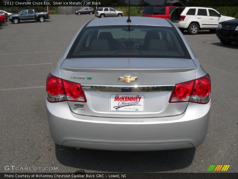 Silver Ice Metallic / Jet Black 2012 Chevrolet Cruze Eco