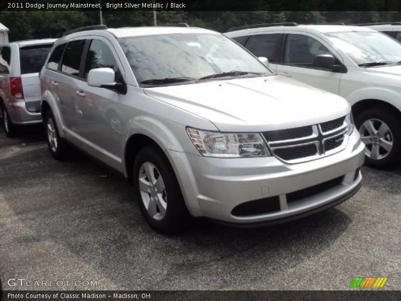 Bright Silver Metallic / Black 2011 Dodge Journey Mainstreet