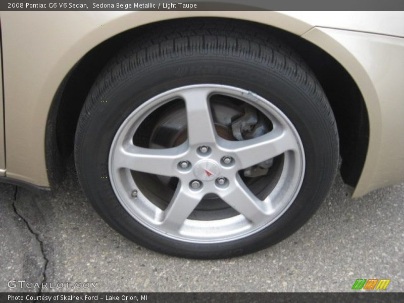 Sedona Beige Metallic / Light Taupe 2008 Pontiac G6 V6 Sedan