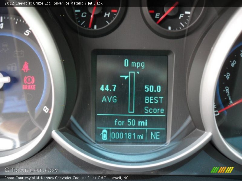 Silver Ice Metallic / Jet Black 2012 Chevrolet Cruze Eco