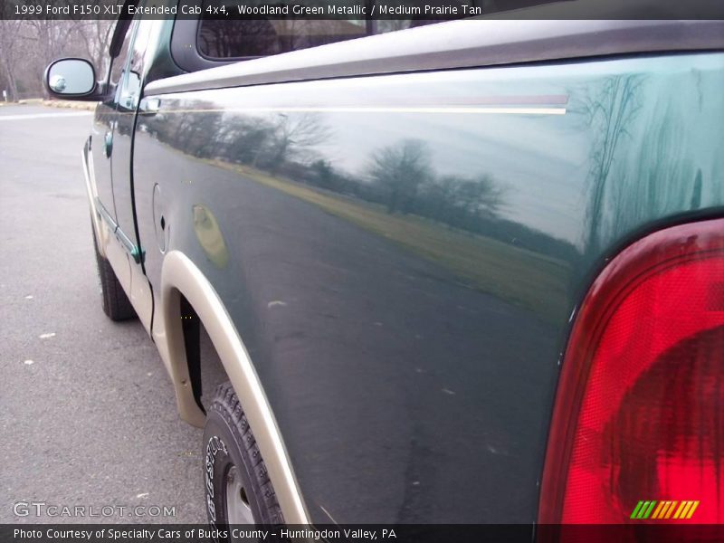 Woodland Green Metallic / Medium Prairie Tan 1999 Ford F150 XLT Extended Cab 4x4