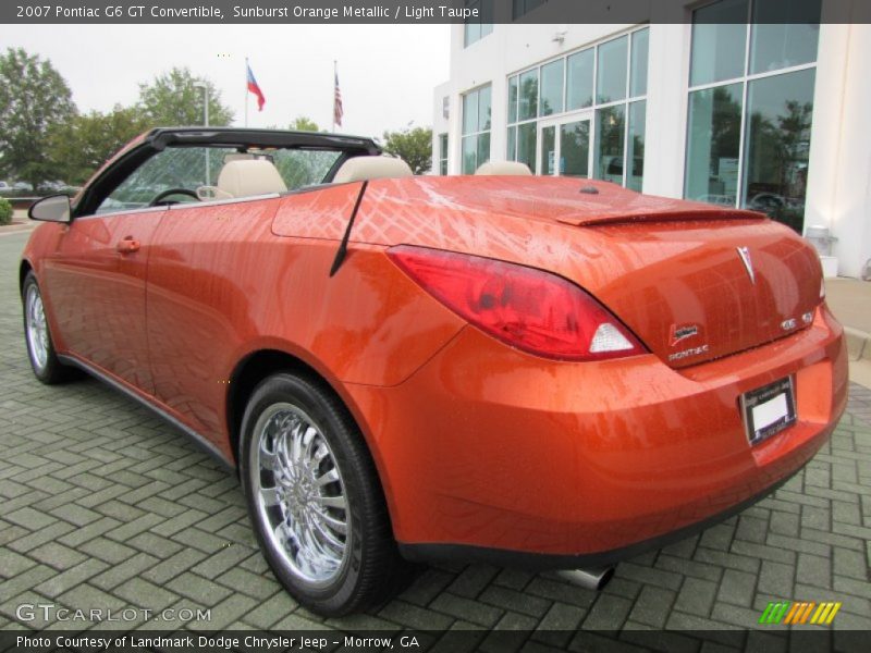  2007 G6 GT Convertible Sunburst Orange Metallic