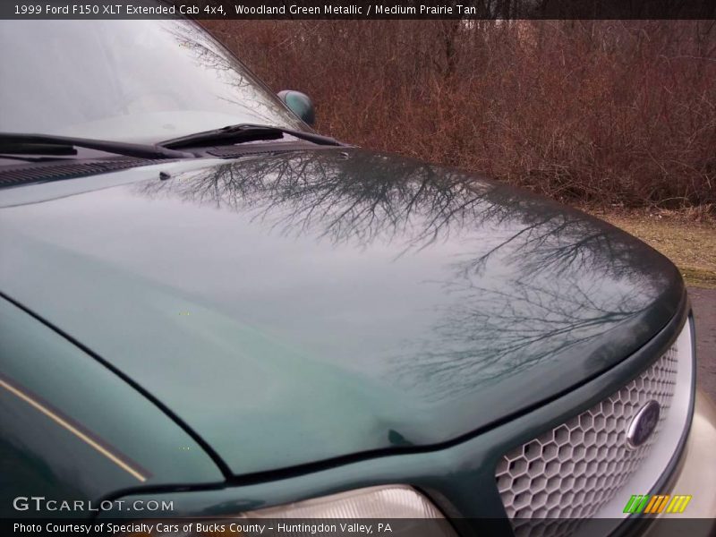 Woodland Green Metallic / Medium Prairie Tan 1999 Ford F150 XLT Extended Cab 4x4