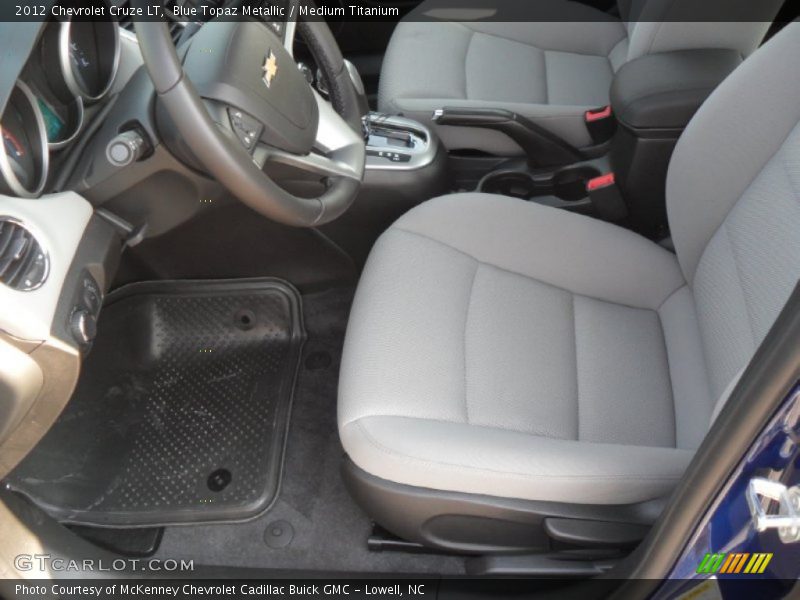 Blue Topaz Metallic / Medium Titanium 2012 Chevrolet Cruze LT