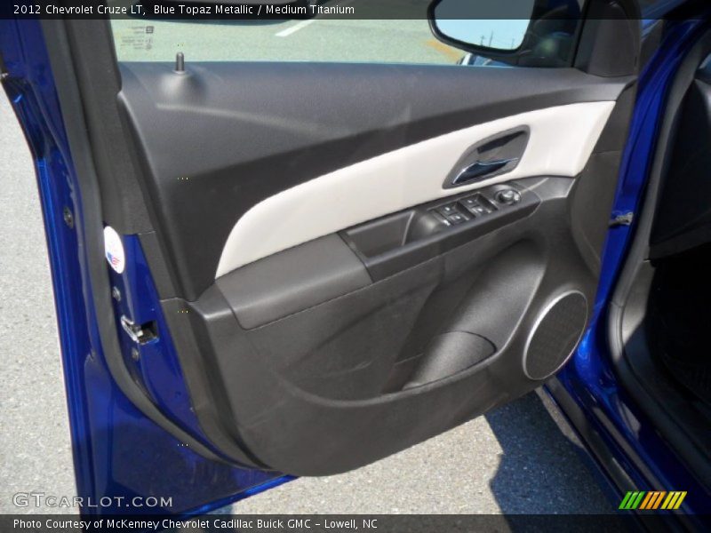 Blue Topaz Metallic / Medium Titanium 2012 Chevrolet Cruze LT