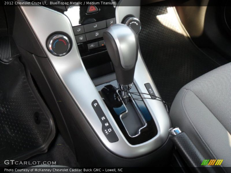 Blue Topaz Metallic / Medium Titanium 2012 Chevrolet Cruze LT