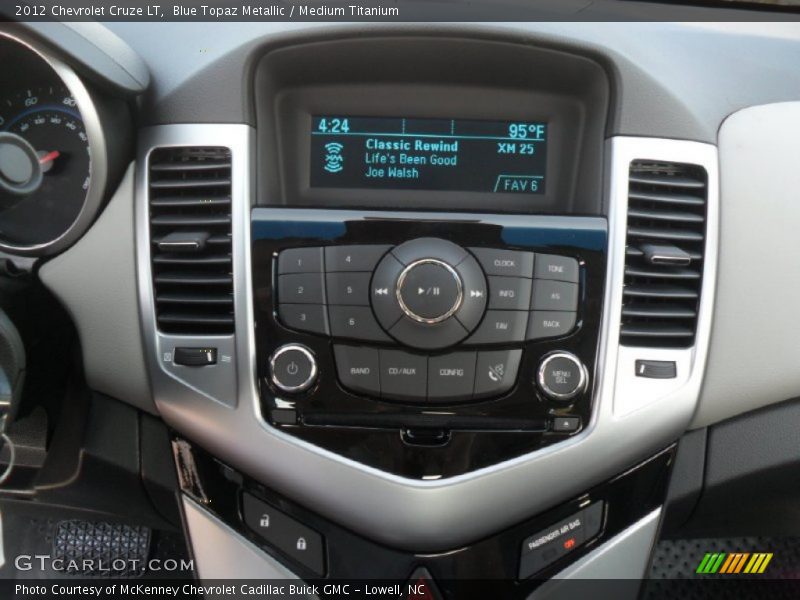 Blue Topaz Metallic / Medium Titanium 2012 Chevrolet Cruze LT
