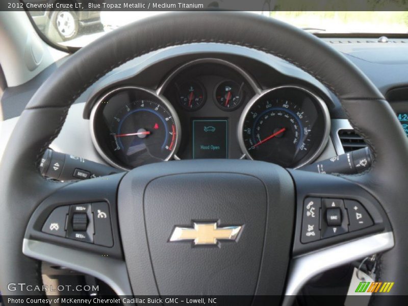 Blue Topaz Metallic / Medium Titanium 2012 Chevrolet Cruze LT