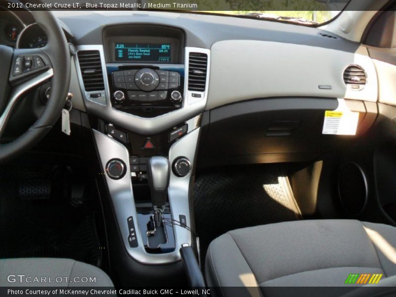 Blue Topaz Metallic / Medium Titanium 2012 Chevrolet Cruze LT