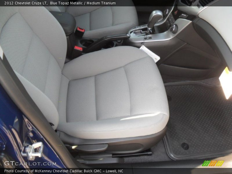 Blue Topaz Metallic / Medium Titanium 2012 Chevrolet Cruze LT
