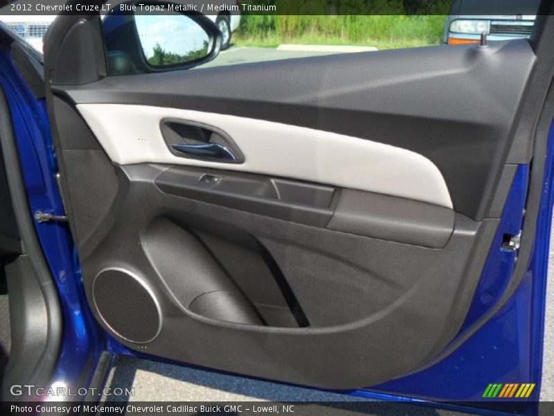 Blue Topaz Metallic / Medium Titanium 2012 Chevrolet Cruze LT