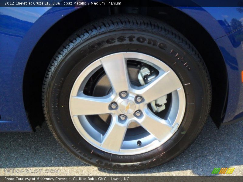 Blue Topaz Metallic / Medium Titanium 2012 Chevrolet Cruze LT