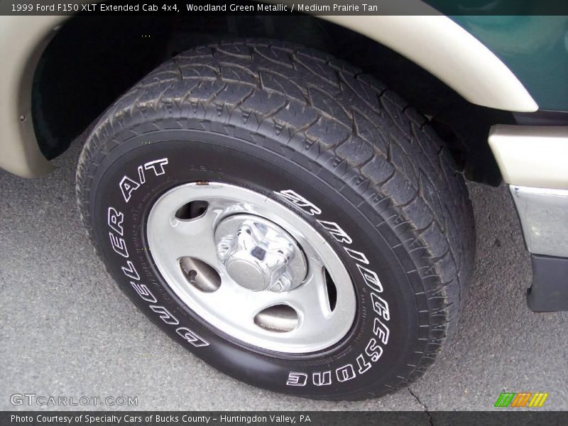 Woodland Green Metallic / Medium Prairie Tan 1999 Ford F150 XLT Extended Cab 4x4