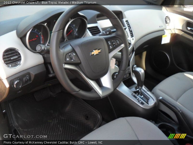 Blue Topaz Metallic / Medium Titanium 2012 Chevrolet Cruze LT