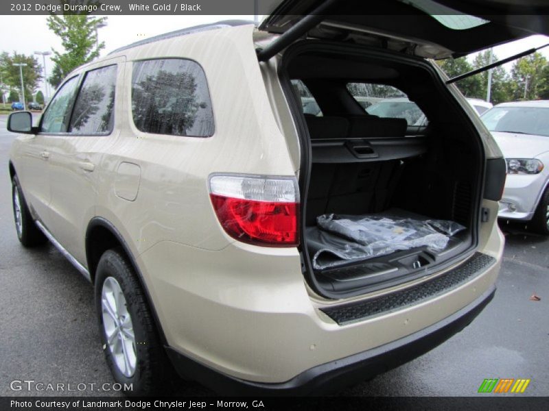 White Gold / Black 2012 Dodge Durango Crew