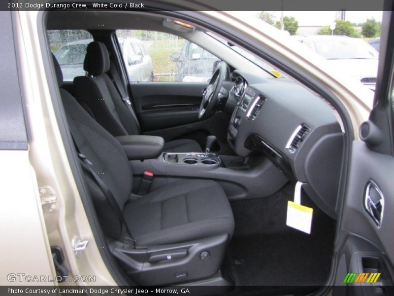 White Gold / Black 2012 Dodge Durango Crew